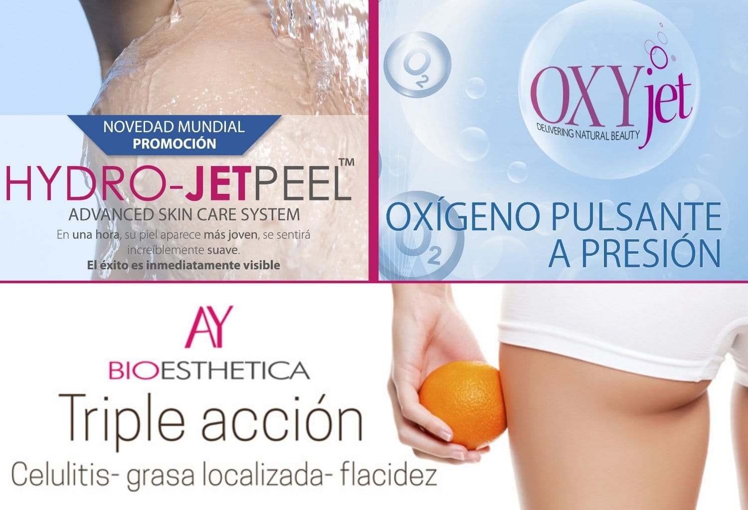 OxyJet peel y tratamiento corporal triple acción, tus aliados tras el verano