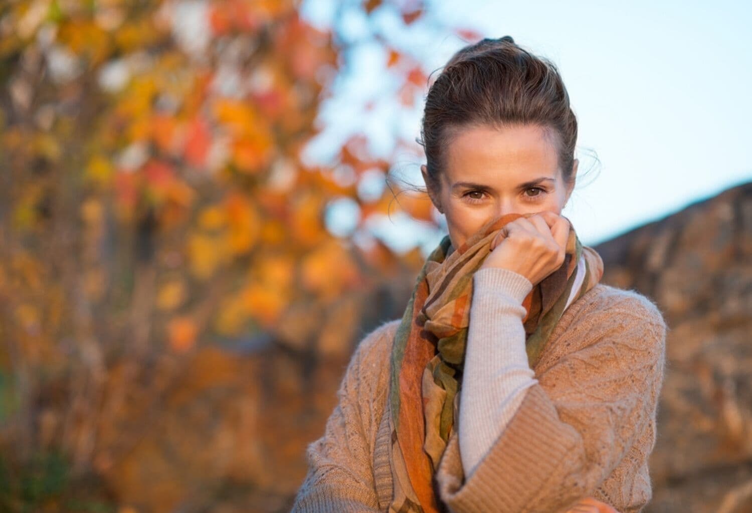 Rostro perfecto en otoño sin necesidad de maquillaje